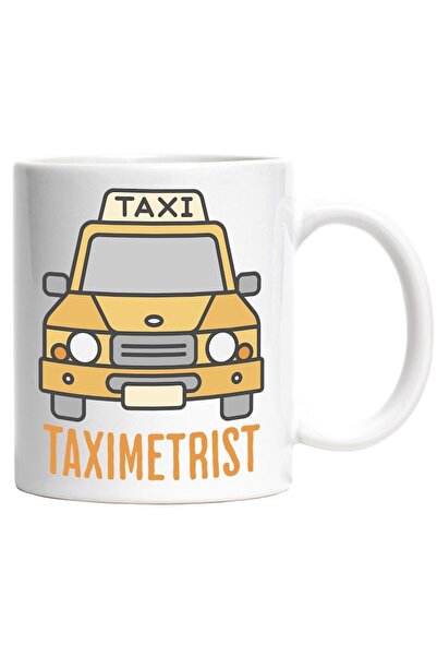 INOVATIX Εξατομικευμένη λευκή κούπα, Ταξί αυτοκίνητο, φιλόσοφοι των δρόμων, I...