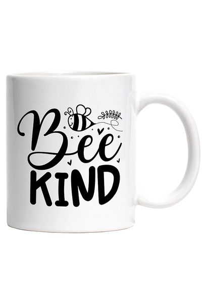 INOVATIX Personalized white mug, a bee and its nest Bee kind - be a good worker, INOVATIX®. 330ml