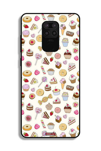 Tolwak Xiaomi Redmi Note 9 Protective Case Cover Pattern Of Favorite Items