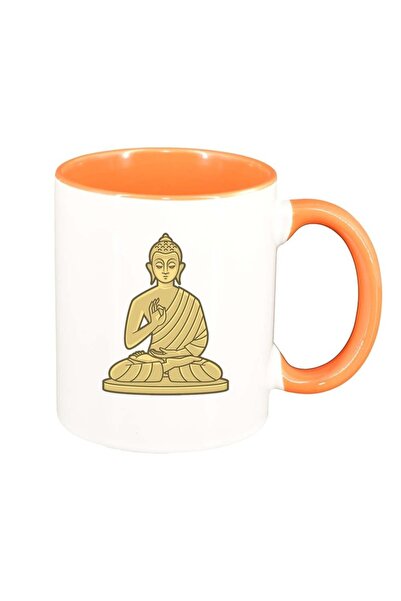 INOVATIX Εξατομικευμένη λευκή κούπα, ινδική, πορτοκαλί εσωτερικό, D369, INOVA...