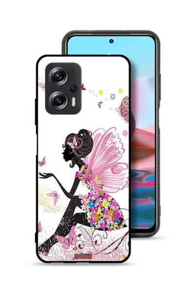 Tolwak غطاء حماية لهاتف شاومي ريدمي نوت 11T برو بلس 5G، رسمة فتاة الفراشة