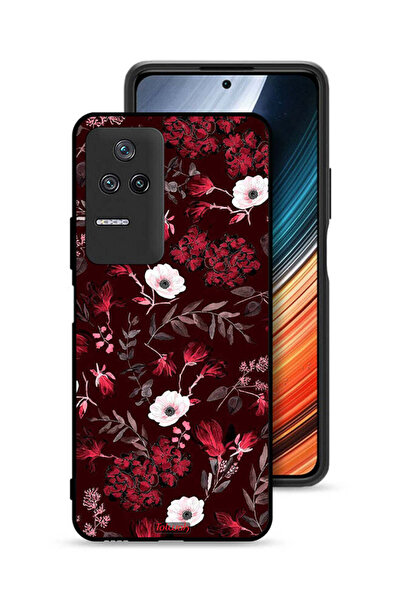 Tolwak غطاء حماية لهاتف شاومي ريدمي K50 بنقشة زهور صغيرة وأوراق استوائية