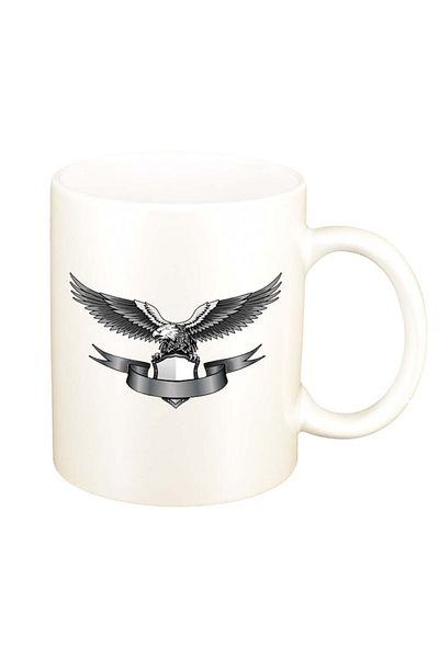 INOVATIX Personalized white mug, Eagle, D301, INOVATIX®. 330ml