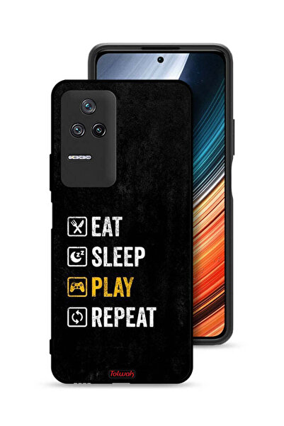 Tolwak غطاء حماية شاومي ريدمي K40S، تناول الطعام، النوم، اللعب، التكرار