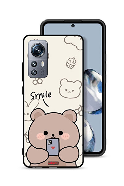 Tolwak غطاء حماية لهاتف Xiaomi 12S برسومات الدب المبتسم