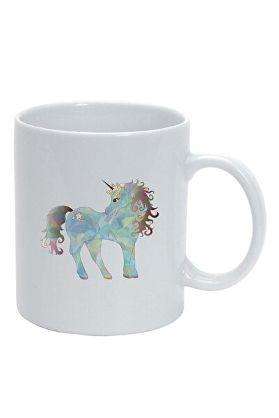 INOVATIX Cana alba personalizata, Drawn Unicorn, alb, D997, INOVATIX®. 330ml