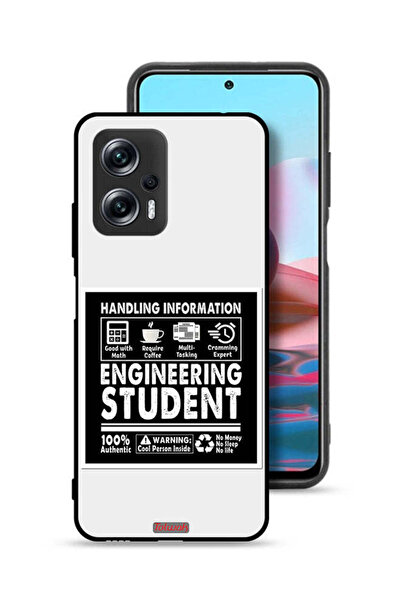 Tolwak غطاء حماية لهاتف شاومي ريدمي نوت 11T برو بلس 5G، ملصق طالب هندسة