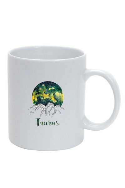 INOVATIX Εξατομικευμένη λευκή κούπα, Zodiac, Taurus, λευκό, D1391, INOVATIX®....