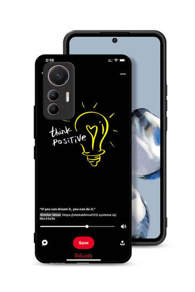 Tolwak غطاء حماية لهاتف شاومي 12 لايت - فكر بإيجابية