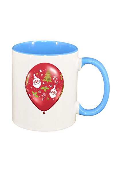 INOVATIX Персонализирана бяла чаша, Коледа, син интериор, D173, INOVATIX®. 33...