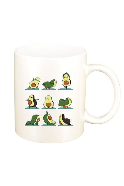INOVATIX Personalized white mug, Avocado, D1456, INOVATIX®. 330ml