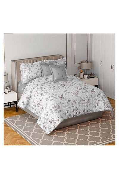 smart home 100% Microfiber Double Bedspread, King Size, 6 Piece Set, 250X230 cm