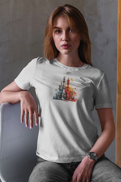 feinas Tricou pentru damă - șah