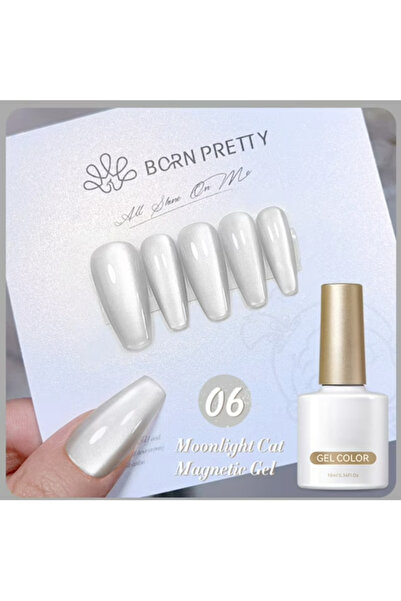 Born Pretty Moonlight Cat Magnetic Gel/Ay Işıltısı Kedi Gözü Kalıcı Oje(06)-10ml