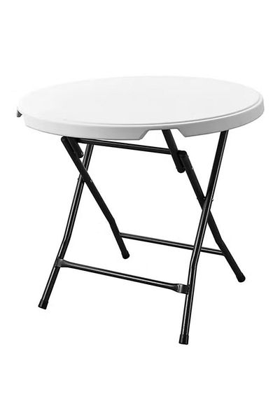Cady One Foldable Buffet Table White/Black 80x75x74centimeter
