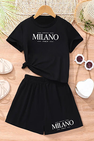 TARZ STİL Costumul cu pantaloni scurți Tarz Milano cu imprimeu 24259