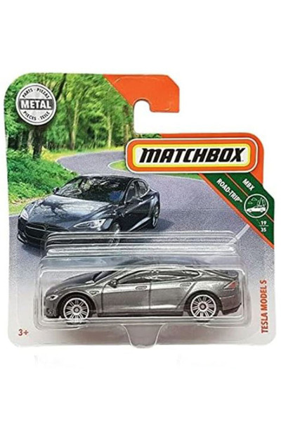 HOT WHEELS علبة ملقم - تيسلا موديل S - رمادي (1/64) إنتاج 2019