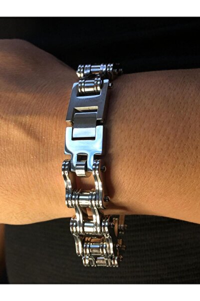 vogutima jewelery&silver by timuçin mavili Motorcycle Chain Bracelet Colossal Model • for Lover in Light Box • for Wife • Steel Bracelet for Dad