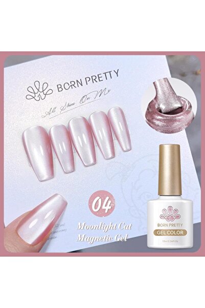 Born Pretty Moonlight Cat Magnetic Gel/Ay Işıltısı Kedi Gözü Kalıcı Oje(04)-10ml