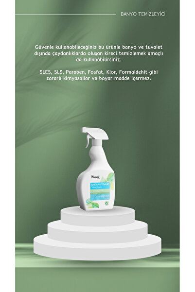 Homm Bitkisel Banyo wc temizleyici