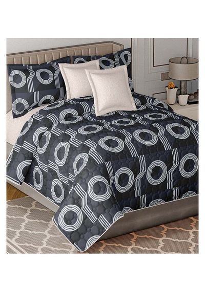 smart home 100% Microfiber Double Bedspread, King Size, 6 Piece Set, 250X230 cm
