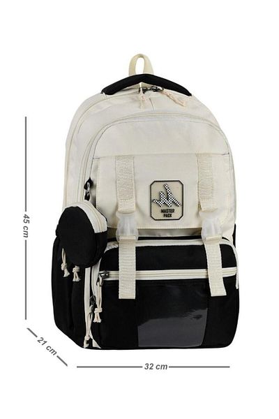 Baginn High School Elementary Bag with Wallet 45*32 cm Keychain Wallet with Gift