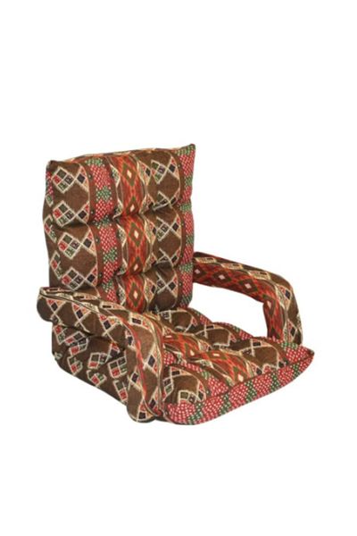 ROYAL ROSE Luxury Padded Folding Floor Chair with Armrest, Comfortable and Soft Touch, Picnic Seat, Sports Chair, Outdoor Chair