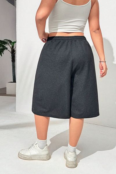 vladivosto Unisex Wide Fit Baggy Oversize Shorts Plus Size Knee Length Bermuda Shorts