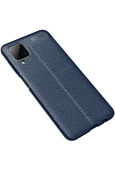 CepteToptan غطاء حماية لهاتف سامسونج جالاكسي A12 - أزرق داكن - MKİ8735-8391