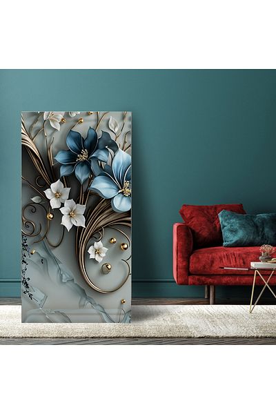 Generic A distinctive wall painting printed on canvas with a hidden wooden frame.