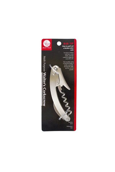 AzHome Waiter's corkscrew, Stainless steel