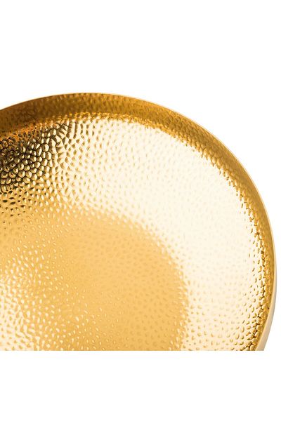 ABAREEK Silver round tray or plate with an elegant and decorative design