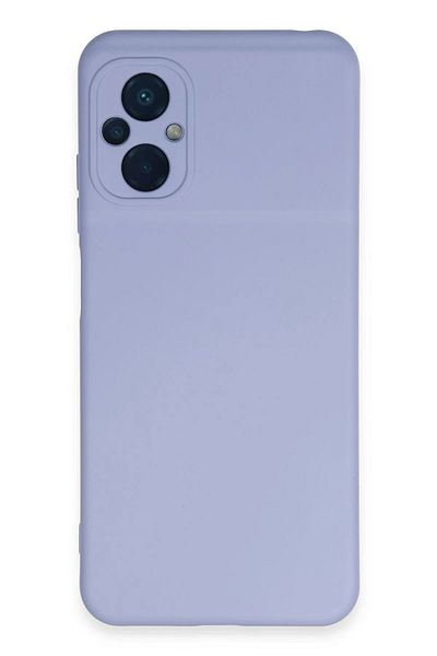 CepteToptan حافظة هاتف Xiaomi Poco M5 من السيليكون المخملي الداخلي - ليلك - MKİ3732-4010