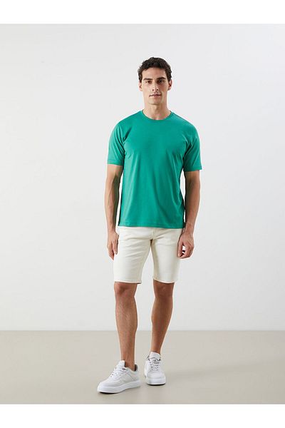 LC Waikiki Ανδρικό μπλουζάκι New Season Crew Neck Combed Cotton - S50839Z8