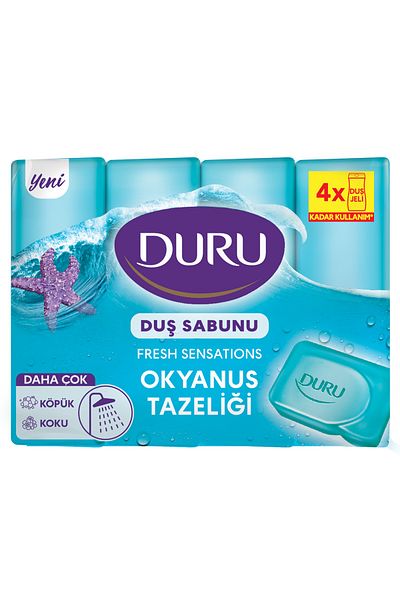 Duru Shower Soap Fresh Ocean Breeze 4X150 g