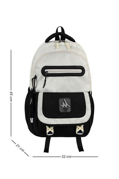 Baginn Unisex High School Backpack Middle School Backpack 45*32 cm with Keychain Gift