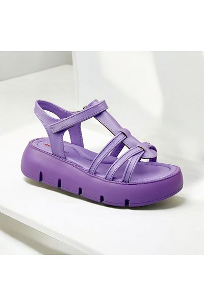 JOJO KIDS Girl's Thick Sole Sandals, Velcro and Very Light Sandals, Flexible Sandals