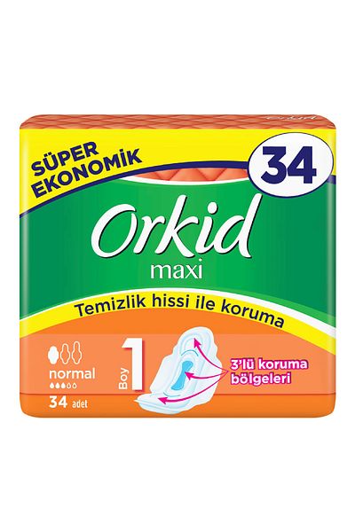 Orkid Maxi 4-Piece Normal 34 Pieces
