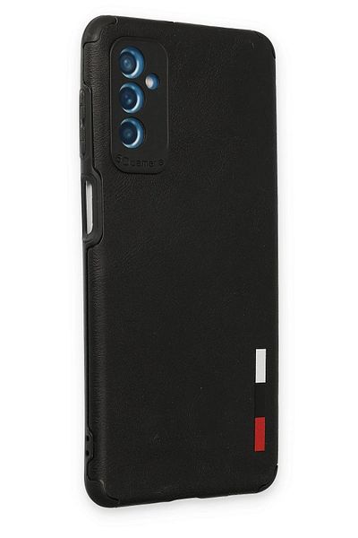 CepteToptan حافظة سامسونج جالاكسي M52 5G حلقة جلد سيليكون - أسود - MKİ5987-3847