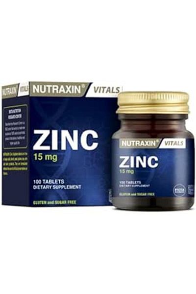 Nutraxin VITALS ZINC 15 MG 100 TABS