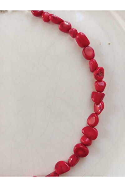 Mudita Tasarım Amorf kesim mercan kolye