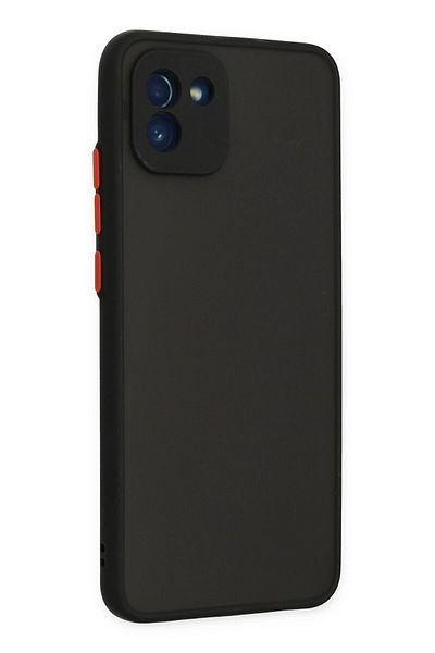 CepteToptan حافظة سامسونج جالاكسي A03 غطاء سيليكون مونتريال - أسود - MKİ7091-3604