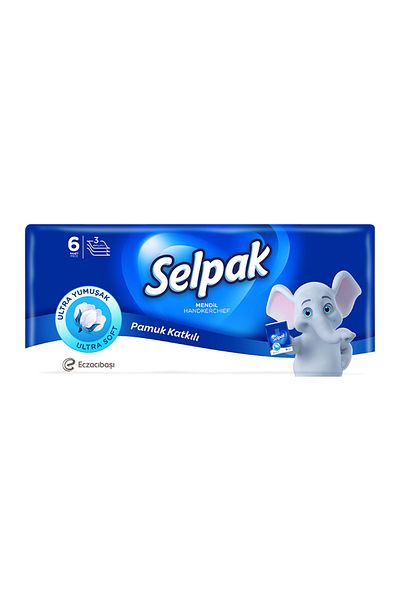 Selpak Pocket Handkerchief 6 Pcs