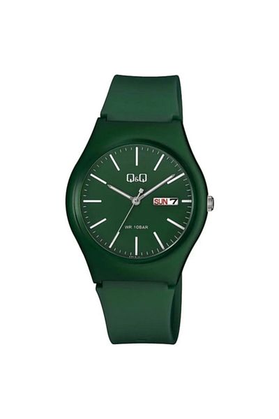 Q&Q Original 2 Years Warranty Waterproof Khaki Green Watch