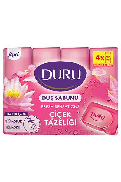 Duru Shower Soap Fresh Floral Freshness 4X150 g