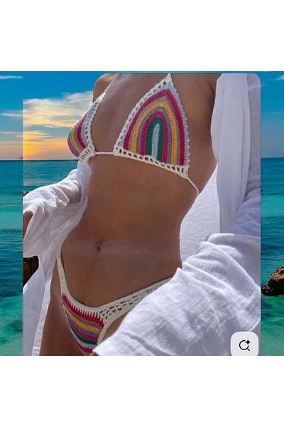 Charme Elegant set de bikini tricotat manual