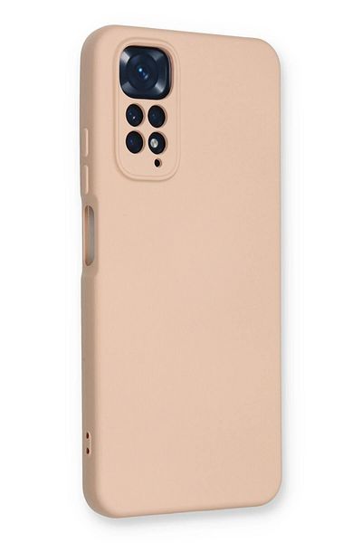 CepteToptan حافظة هاتف Xiaomi Redmi Note 11 مصنوعة من السيليكون المخملي الداخلي - مسحوق - MKİ3467-8319