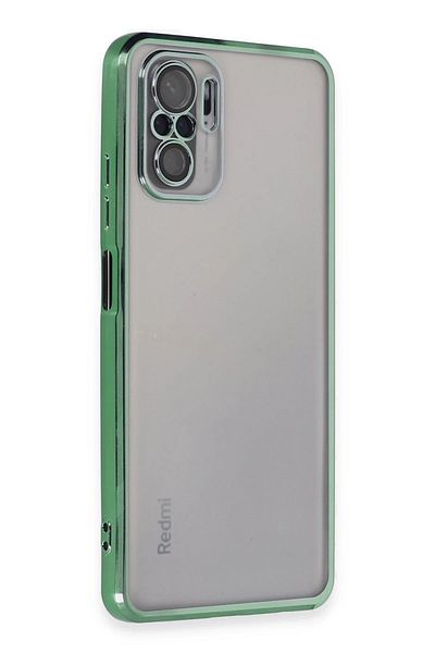 CepteToptan حافظة هاتف Xiaomi Redmi Note 10 من السيليكون مع عدسة - أخضر - MKİ9809-8317