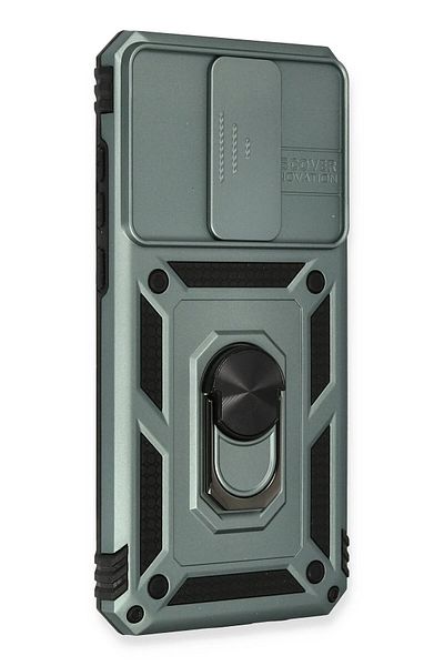 CepteToptan حافظة هاتف Xiaomi Redmi Note 8 Pro من السيليكون مع حلقة عدسة Pars - أخضر - MKİ1816-1699