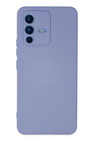 CepteToptan حافظة فيفو V23 5G نانو من الداخل سيليكون مخملي - ليلك - MKİ8973-1180